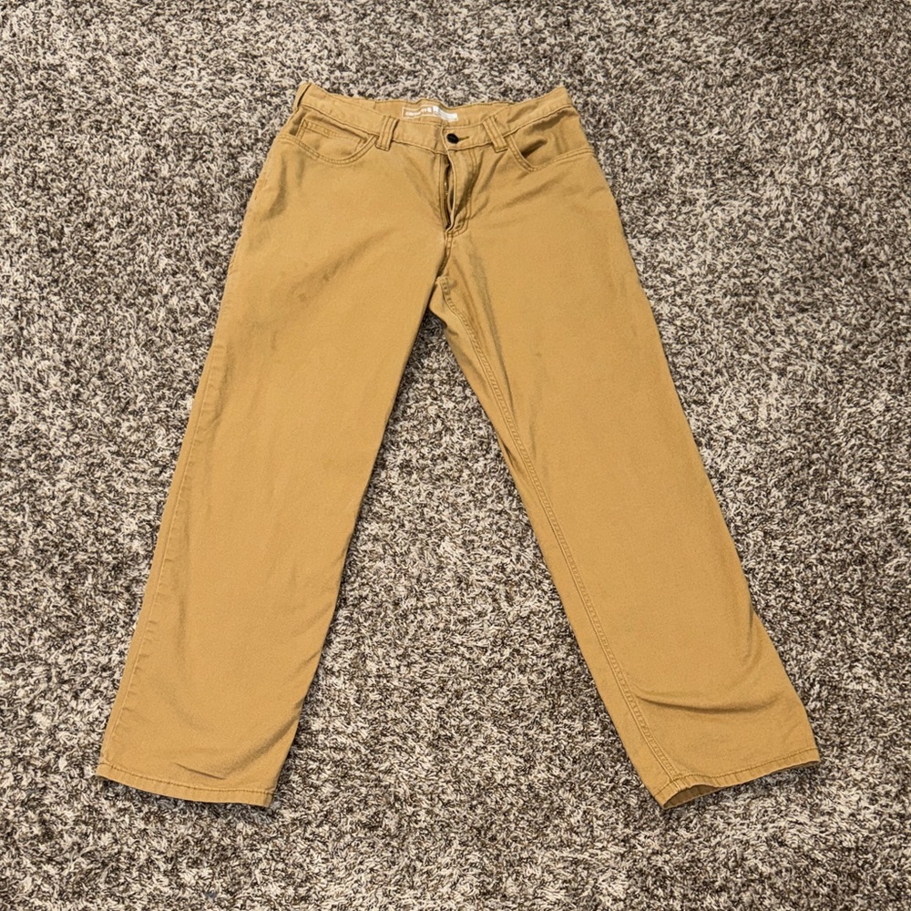 Carhartt Men's Khaki Work Pants